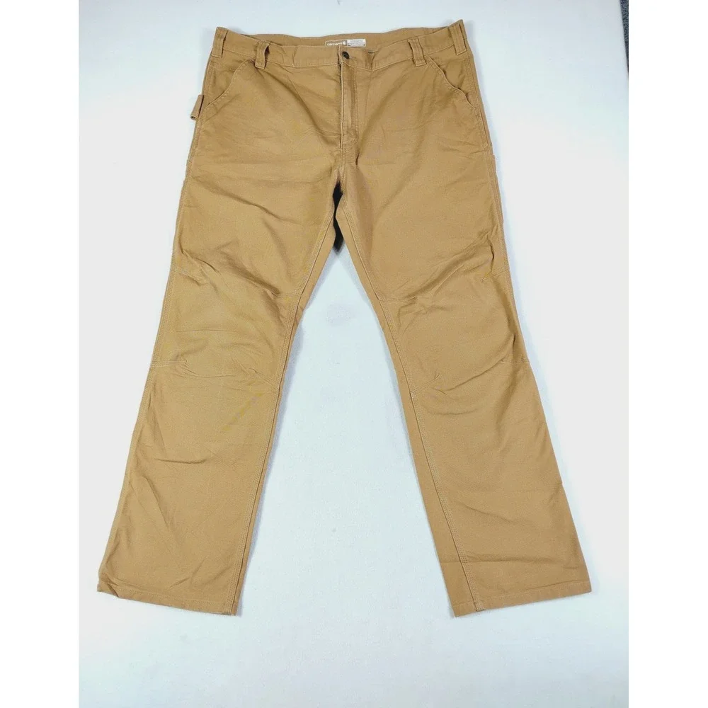 Carhartt Pants Mens 42 Brown Rugged Flex Duck Utility Straight Fit‎ Work Wear